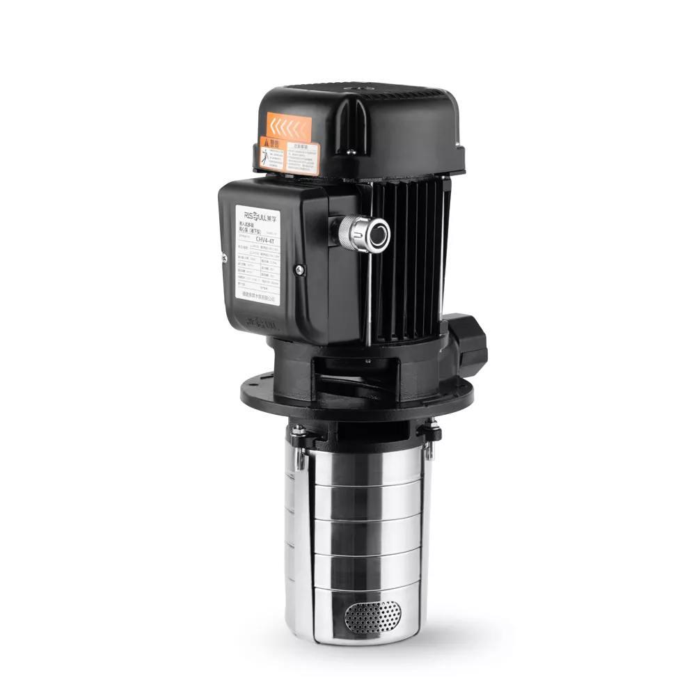 Pompa Listrik Tekanan Tinggi Risefull Penggunaan Komersial Aliran Terukur 2M³/jam Multistage Vertikal Baja Tahan Karat Immersible